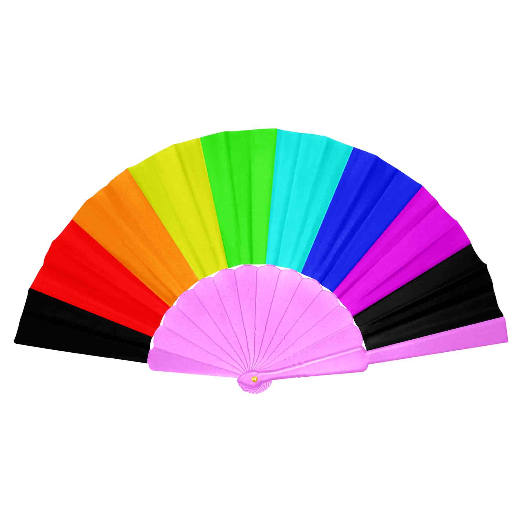 FlyFlyPromos - 9" Plastic Folding Hand Fan Image 14 - Promotional Product